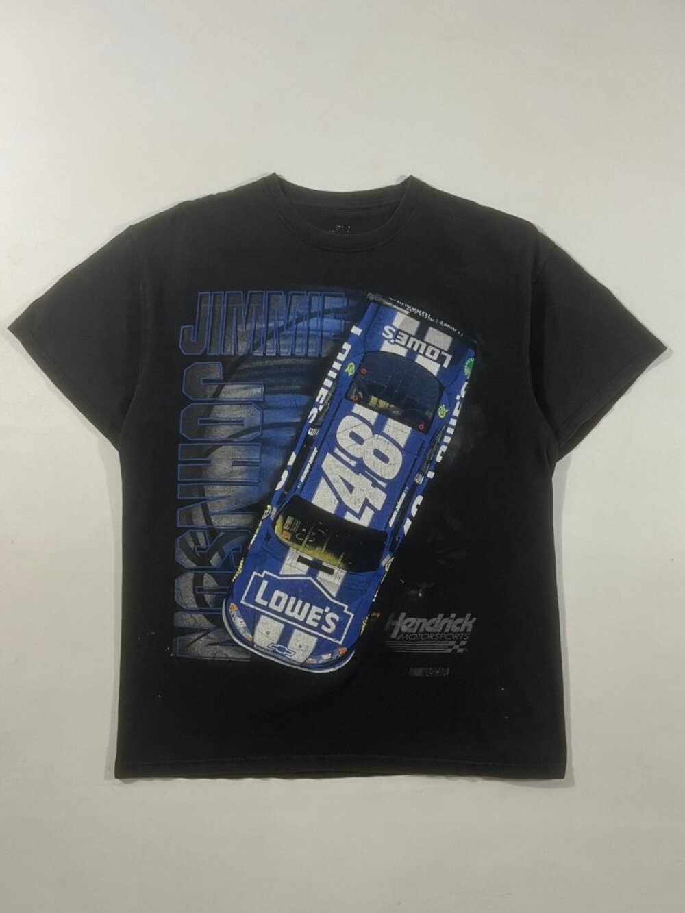Vintage Jimmie Johnson #48 Lowe's Racing NASCAR Hendrick Motorsports Black Tee